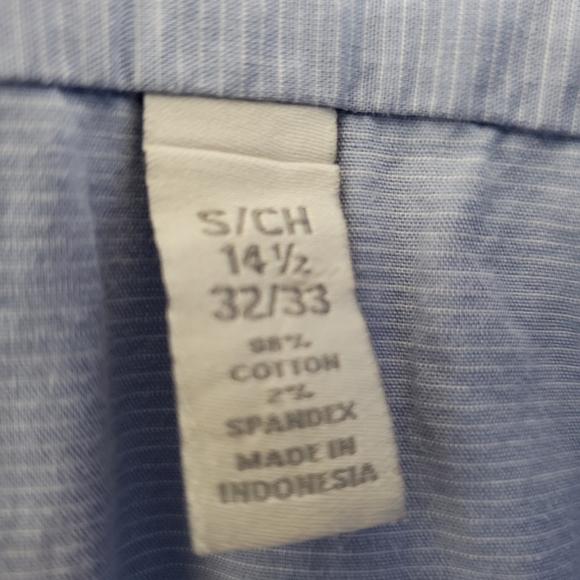 Perry Ellis Portfolio Striped Print Slim Fit Dress Shirt - Picture 4 of 5